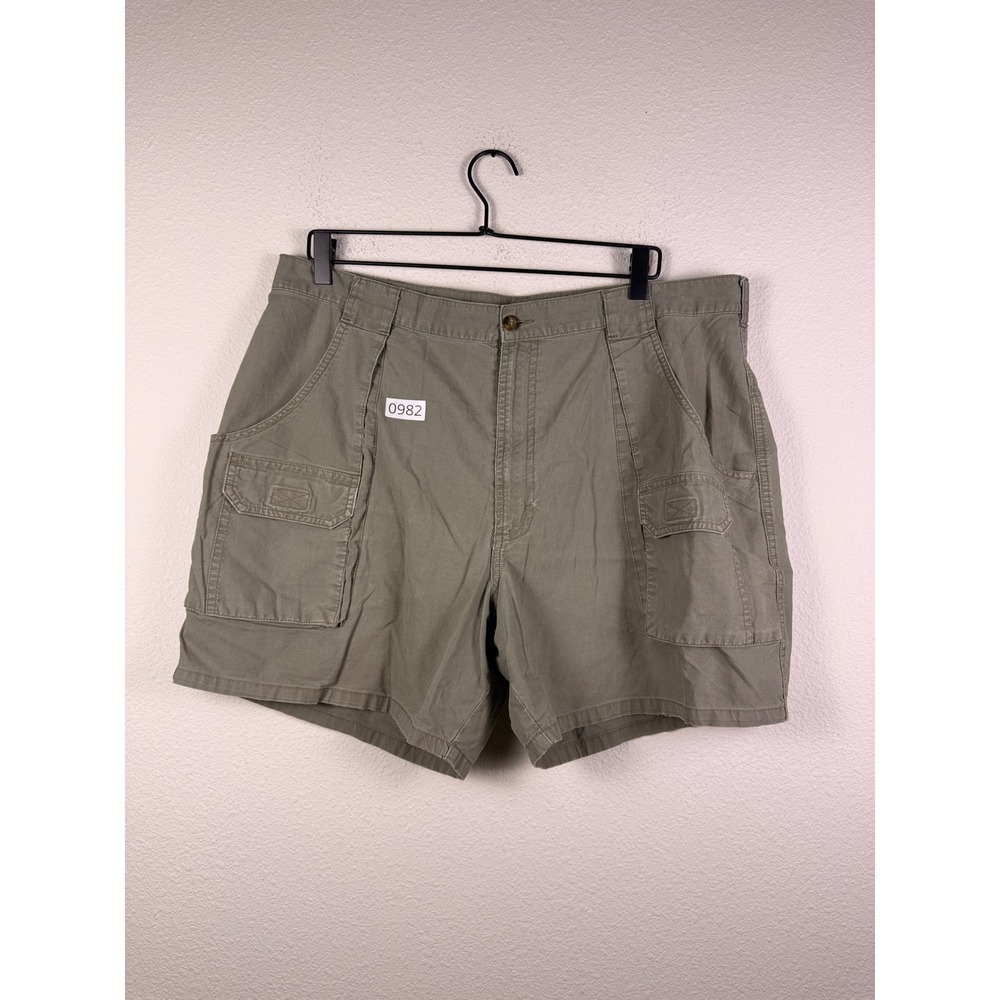 Woolrich Mens Olive Green Cargo Shorts Utility Canvas Hiking Size 38
